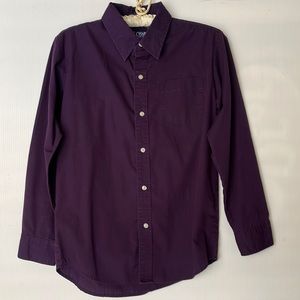 Boys Chaps Button Down Dress Shirt Size 14